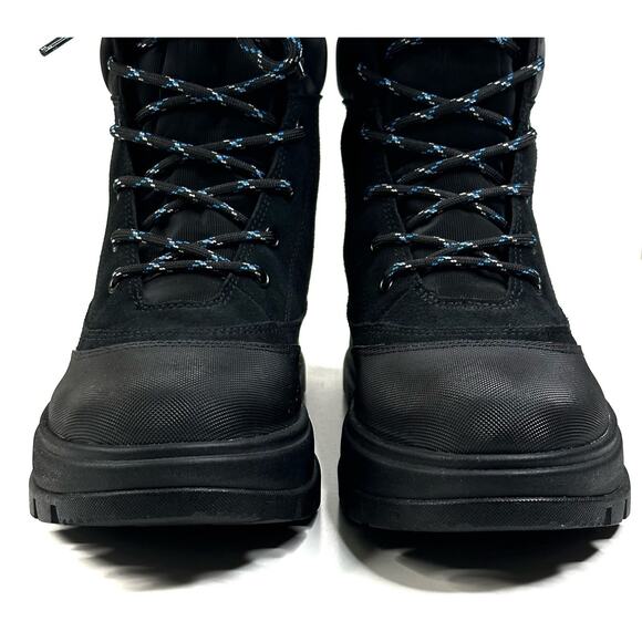 Koolaburra by UGG Deza Lace-Up Utility Boots Womens Size 8 Black Suede New $120 - Picture 3 of 14